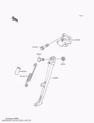 Кронштейн-STAND,SIDE,BL ZX600-G1 (32043143510)
