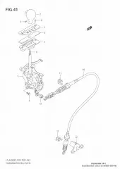 Cable, t/m gear shif (58680-38F40-000)