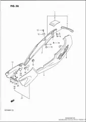 Cover,frame,rear (47311-10D00-1TY)