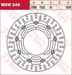 Диск гальмівний LUCAS MSW246