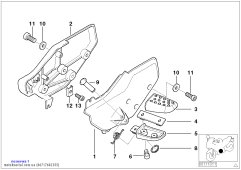 Footrest plate, left (46717682355)