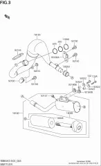 Gasket, exhaust rm65 (K1106-01922-000)