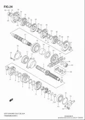 Gear,5th drive gsf12 (24251-18H00-000)