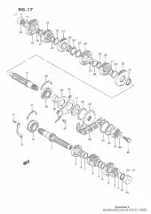 Gear gsf600 (24251-27A01-000)