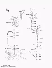Шланг-гальма,RR основний циліндр KLX25 (430950451)