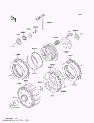Втулка-зчеплення KLX250-D1 (130871150)