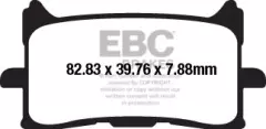 Колодки гальмівні дискові EBC FA679HH посилені
