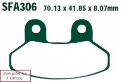 Колодки гальмівні дискові EBC SFA306