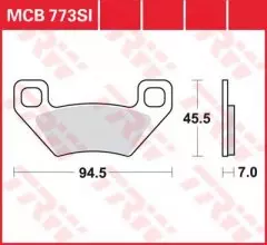 Колодки гальмівні дискові LUCAS MCB773SI