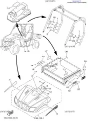 Наклейка предупредительная (5B4-F1696-00-00)