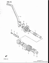 Lever assy,kick star (26300-42A00-000)