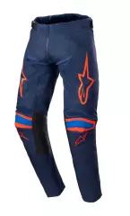 Мотоштани підліткові Alpinestars Racer Narin, Синій/Помаранчевий, 28