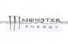 Наклейка шильдик MONSTER ENERGY (19x7) алюміній хром (4750)