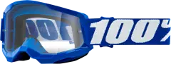 Окуляри кросові підліткові 100% STRATA 2, Синій/Прозорий