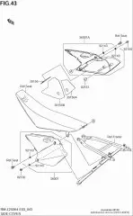 Pad,side cover,rh rm (K3915-60033-000)