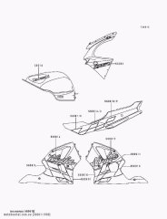 PATTERN,SIDE COVER,RR ZX600-F3 (560611900)