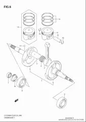 Pin, crank lt-z250 (12210-21G00-000)