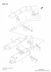 Pipe comp, exh lt-a4 (14150-38F10-000)