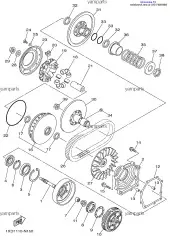 Щека вариатора подвижная (1XD-17606-00-00)
