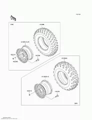 Обод,FR,12X6.0AT,SILVER KVF750D (41025008916H)