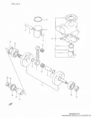 Ring,piston,os 1.0 (12141-02B70-100)
