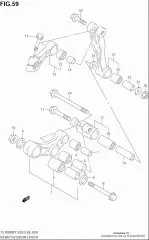 Rod set,rear cushion (62640-02820-000)