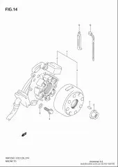 Rotor assy rm125/k4& (32102-36F20-000)
