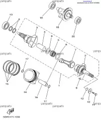 Сальник Коленвала Передний :: SEAL, CRANK (5GH-11447-00-00)