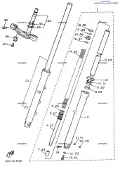 Сальник Пера Вилки :: OIL SEAL (2AJ-23145-00-00)