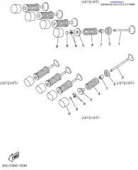 Шайба Пружины Клапана, Верхняя :: RETAINER, VALVE SPRING (3TJ-12117-00-00)