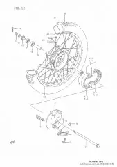 Spoke set,front whee (55320-03410-000)