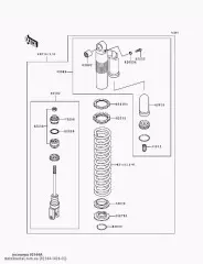 Пружина,заднього ударна,K=4 KDX200-E (921441426CC)