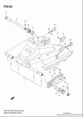 Swingingarm gsx-r100 (61000-21H00-YAP)