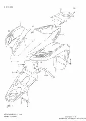 Tape,front fender lt (68156-07GF0-EMA)