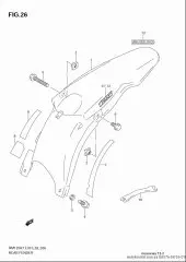 Tape,rear fender rm1 (68176-36F20-GY8)