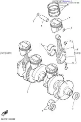 Вкладыши Коренные, 2 :: BEARING, PLAIN (CRANKSHAFT 2) (2H7-11416-11-00)
