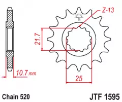 Зірка передня JT Sprockets JTF1595.16