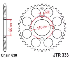 Зірка задня JT Sprockets JTR333.41