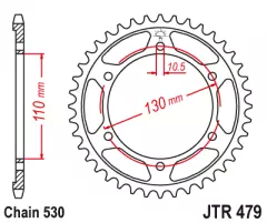 Зірка задня JT Sprockets JTR479.47