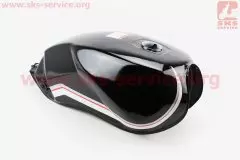 Бак паливний Viper-125-150J під прямокутну кришку бака під паливний кран на болти чорний (Китай)