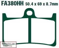 Колодки гальмівні дискові EBC FA380HH
