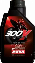 Олива моторна Motul 300V 4T FACTORY LINE SAE ROAD RACING синтетична 5W-40 1л