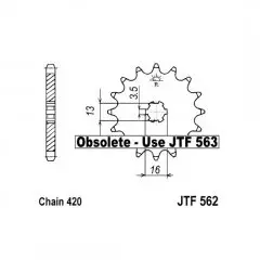 Зірка передня JT Sprockets JTF562.10