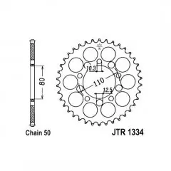 Зірка задня JT Sprockets JTR1334.42