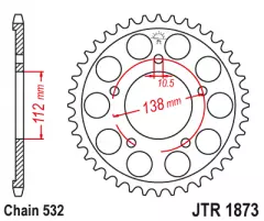 Зірка задня JT Sprockets JTR1873.48