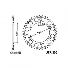 Зірка задня JT Sprockets JTR300.47
