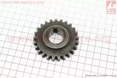 КПП - Шестерня під шпонку h-14mm, Z-25, d-22mm (Китай)
