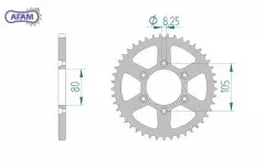 Зірка задня AFAM 35204-45