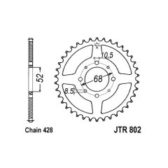 Зірка задня JT Sprockets JTR802.37