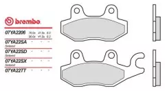 Колодки гальмівні дискові BREMBO 07YA2206
